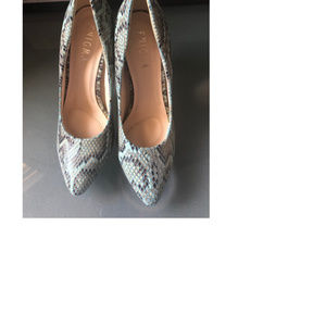 Enigma Snakeskin Heels